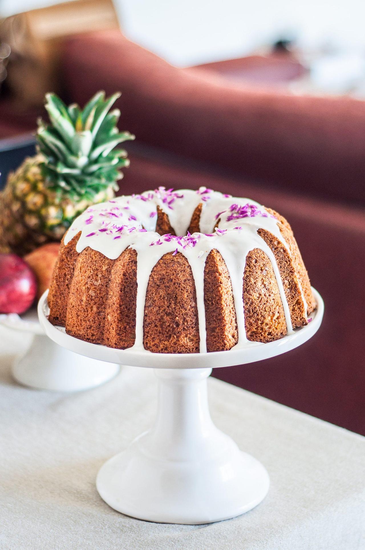 Foto em destaque de Bolo Maçã e Baunilha