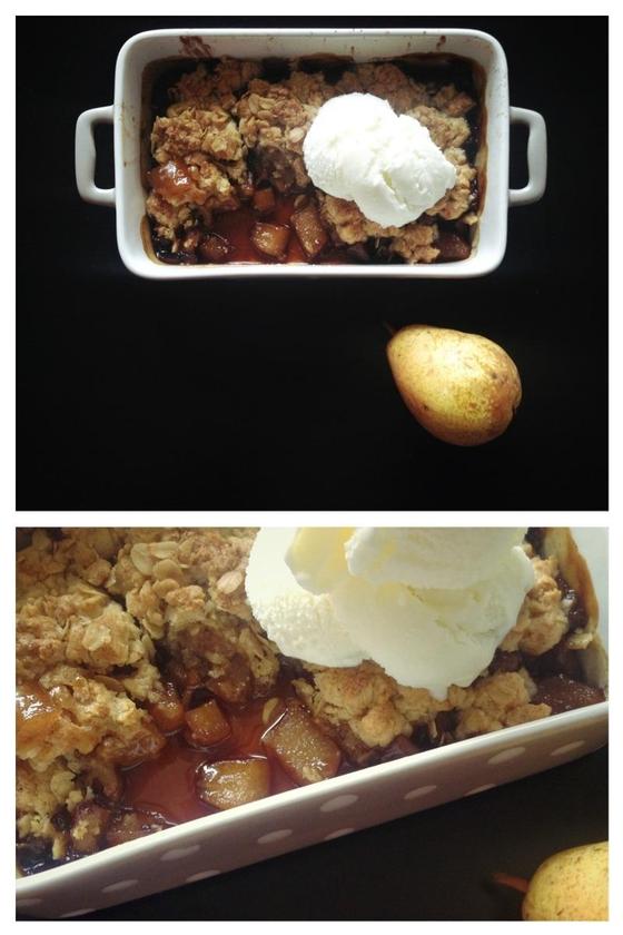 Foto em destaque de Crumble de pêra