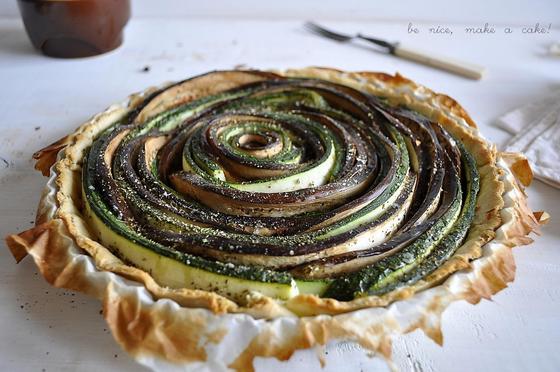 Foto em destaque de Beringela e curgette Tarte Rosa