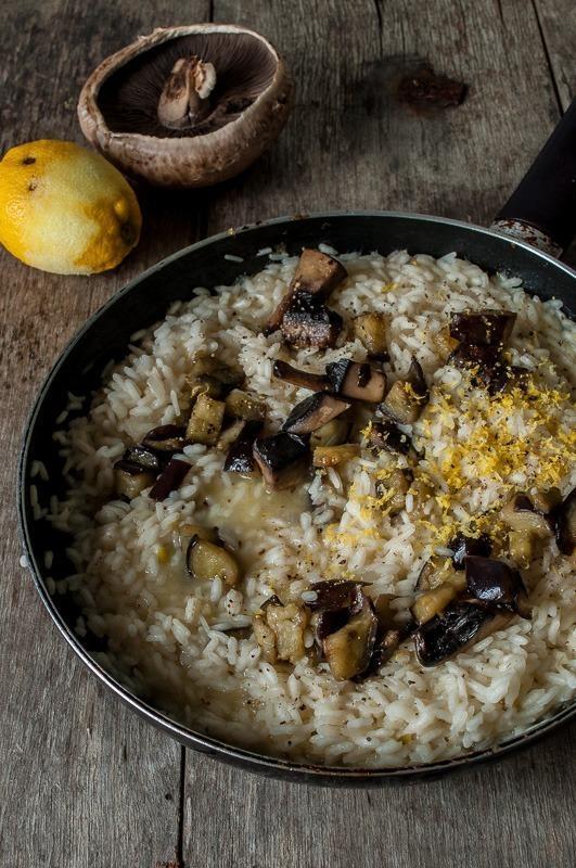 Foto em destaque de Risotto de Beringela e Limão
