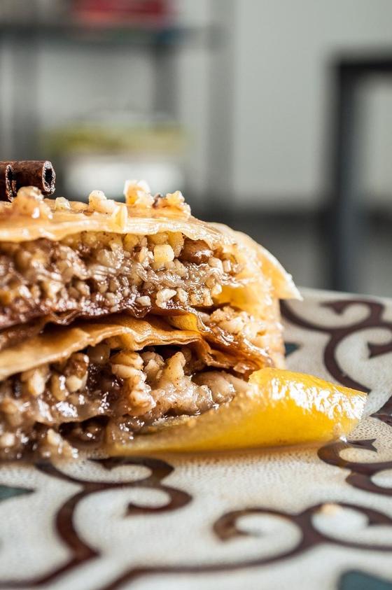 Foto em destaque de Baklava de Amêndoa e Noz